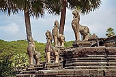 Angkor Wat temple, the third enclosure, the west terrace, the so-called Grand Terrace. 